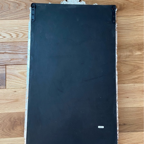 Anthropologie Silver Etched Carved Open Shelf Storage - Picture 6 of 10